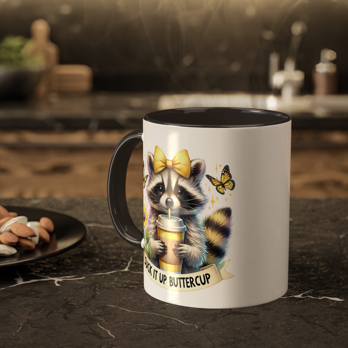 Colorful Mugs, 15oz, Suck It Up Buter Cup