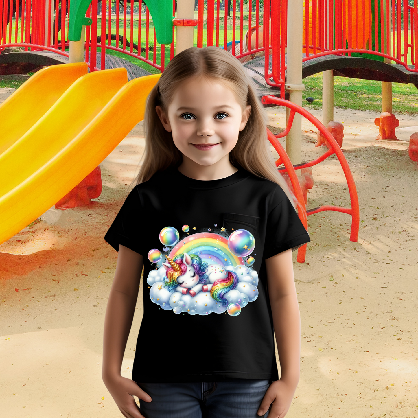 Children's Shirt -Girls Unicorn T Shirts 13-4