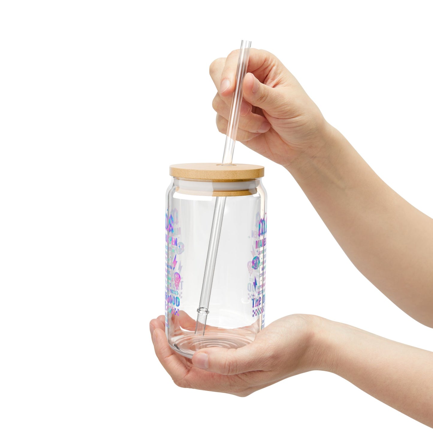 Sipper Glass, 16oz, Mama Tour