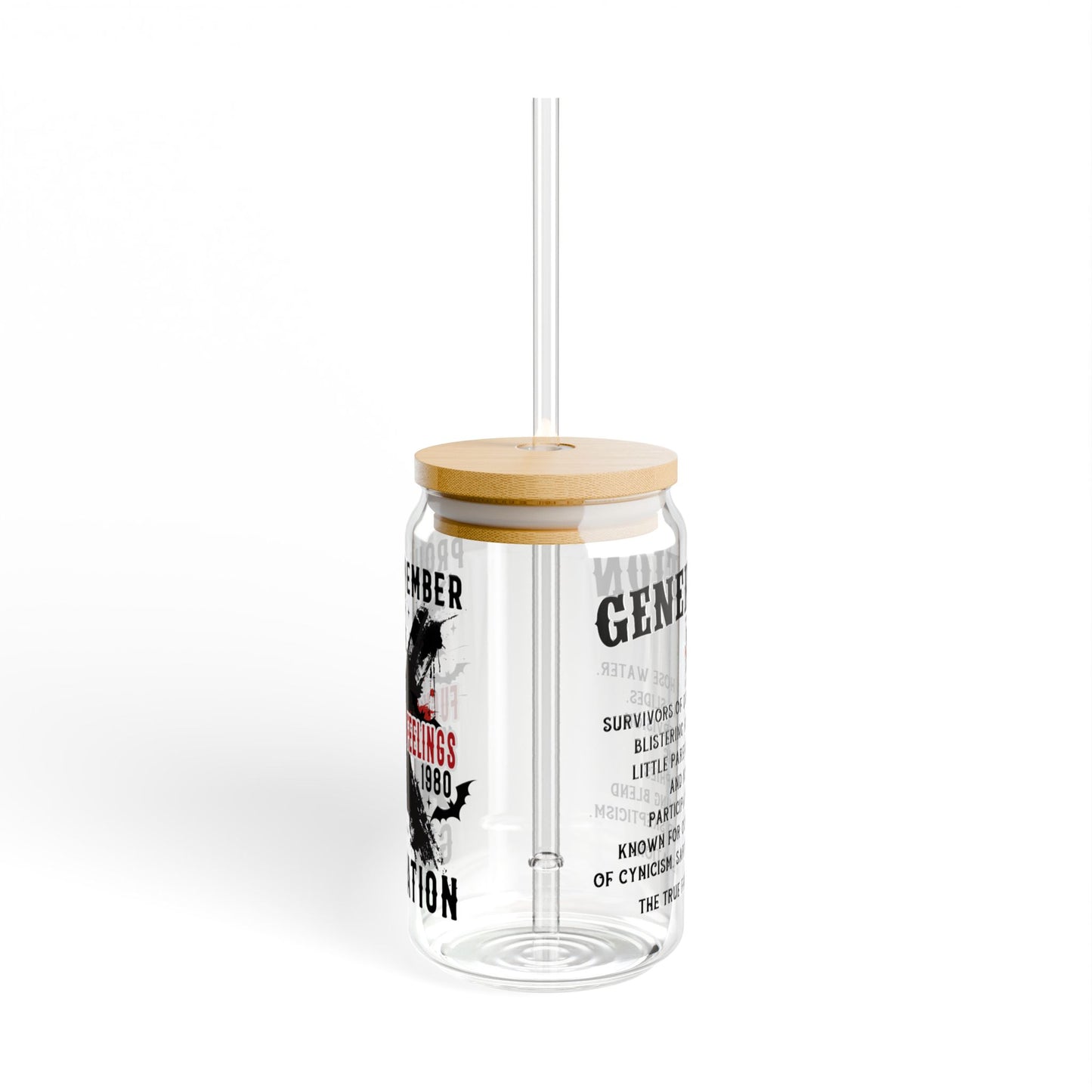Generation X F Your Feelings -Sipper Glass, 16oz