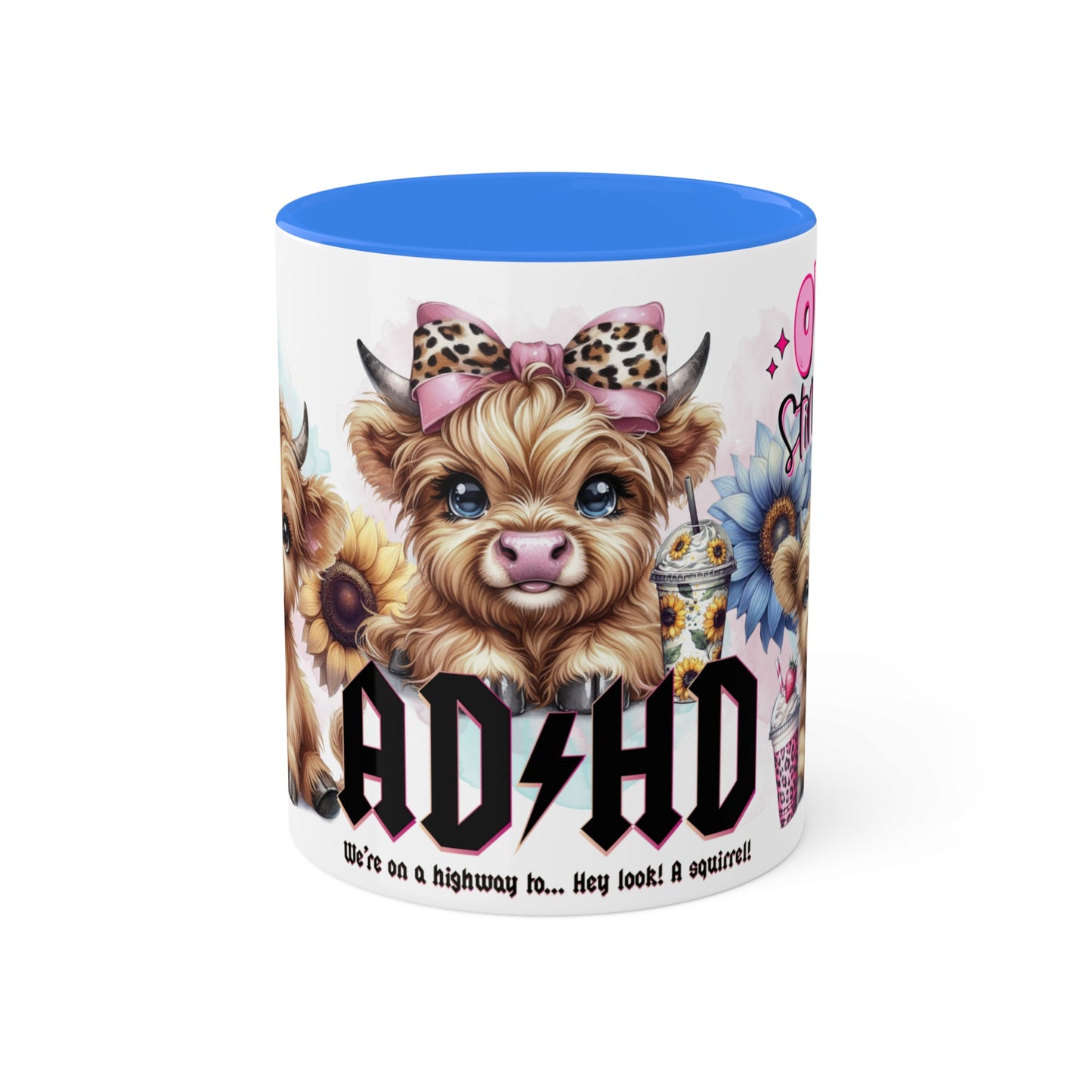 Colorful Mugs, 15oz ADHD Over Stimulated Club