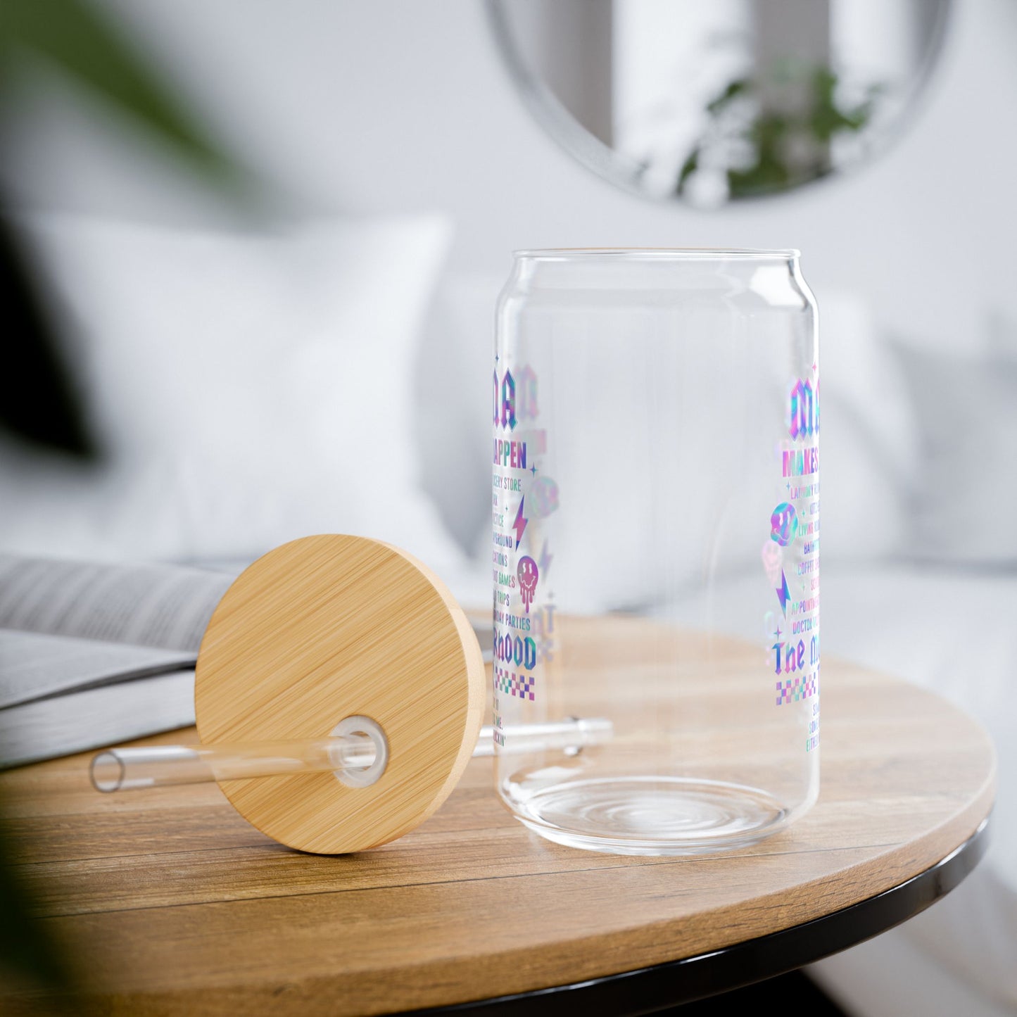 Sipper Glass, 16oz, Mama Tour