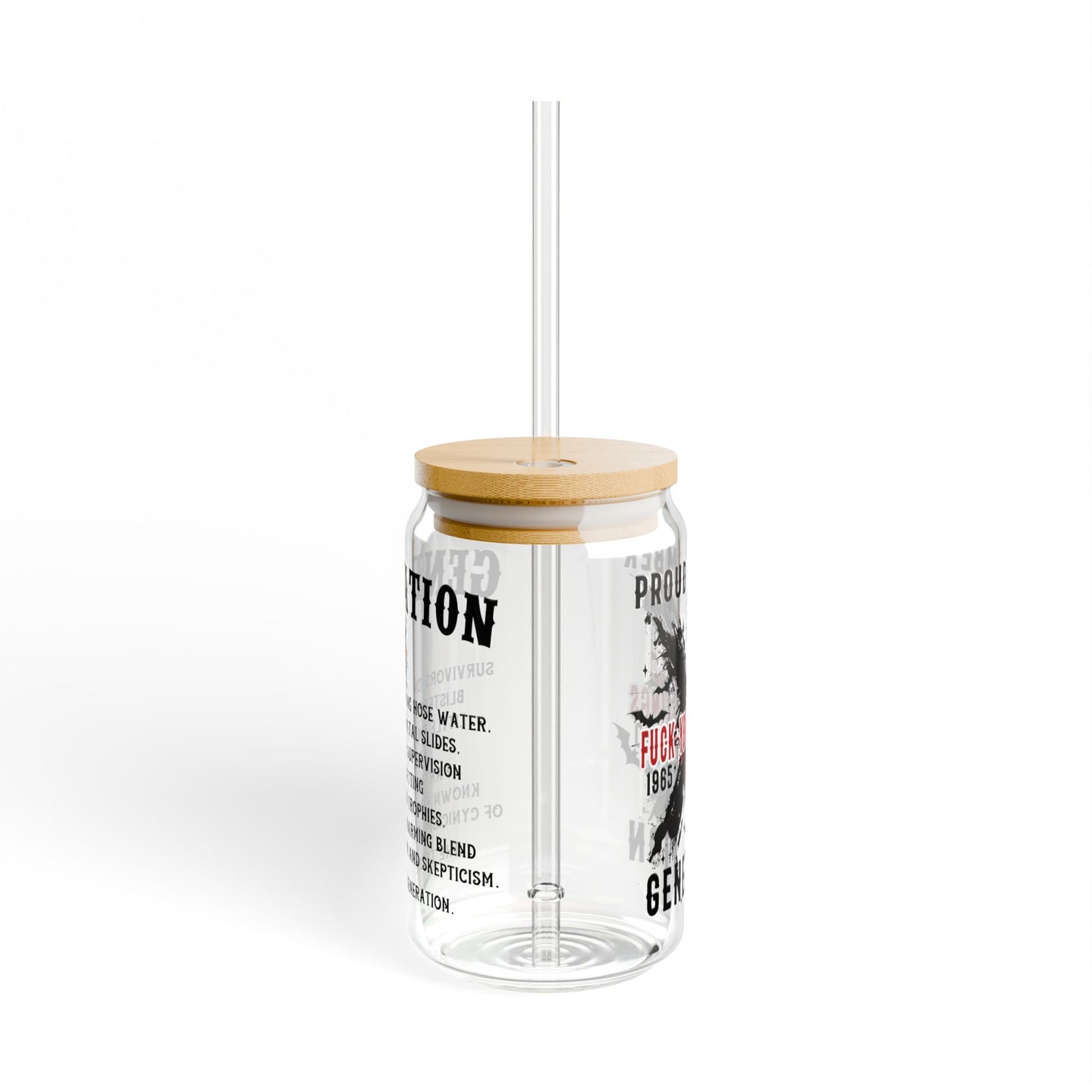 Generation X F Your Feelings -Sipper Glass, 16oz