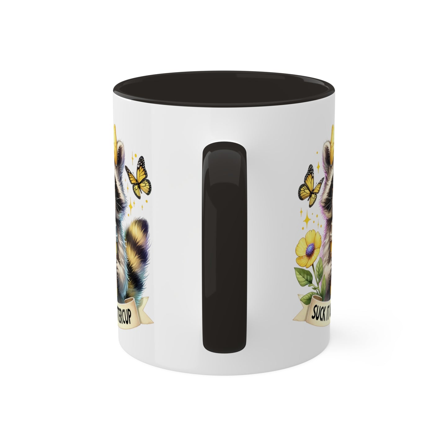 Colorful Mugs, 15oz, Suck It Up Buter Cup