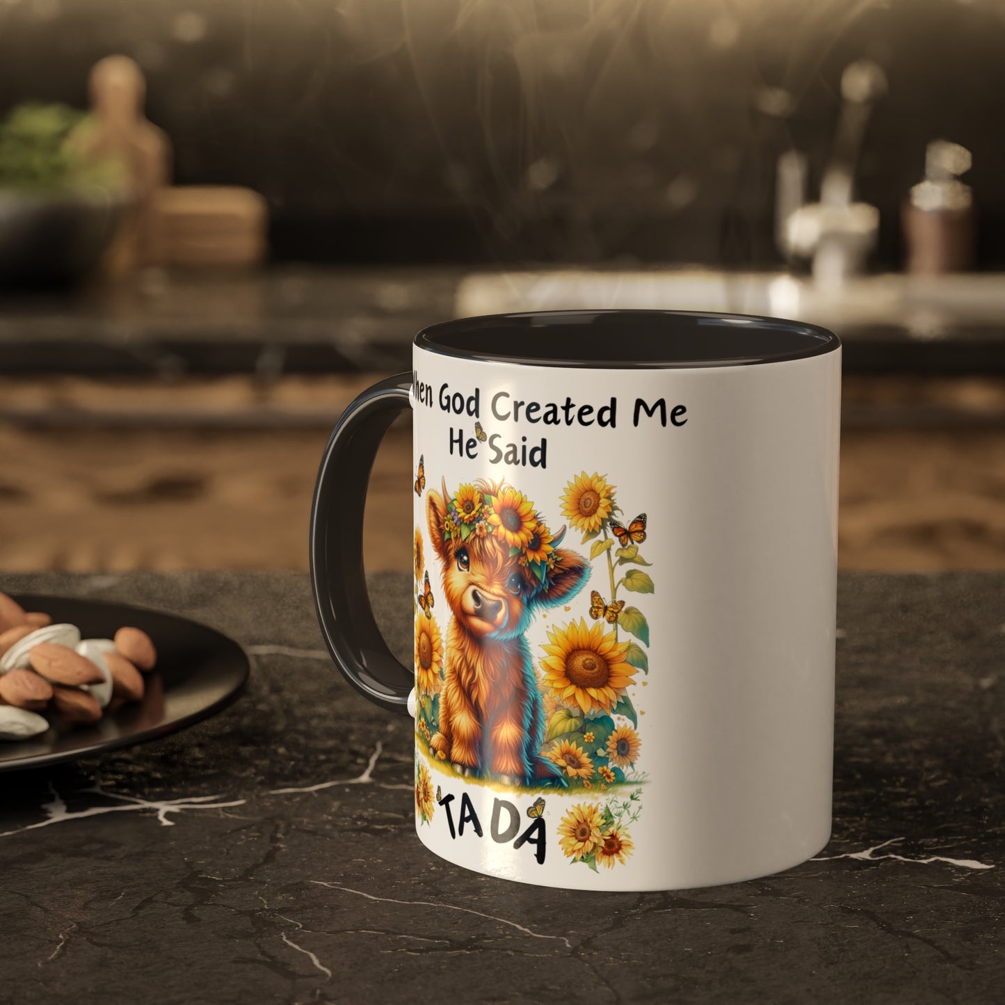 Colorful Mugs, 15oz When God Made Me He Said TADA