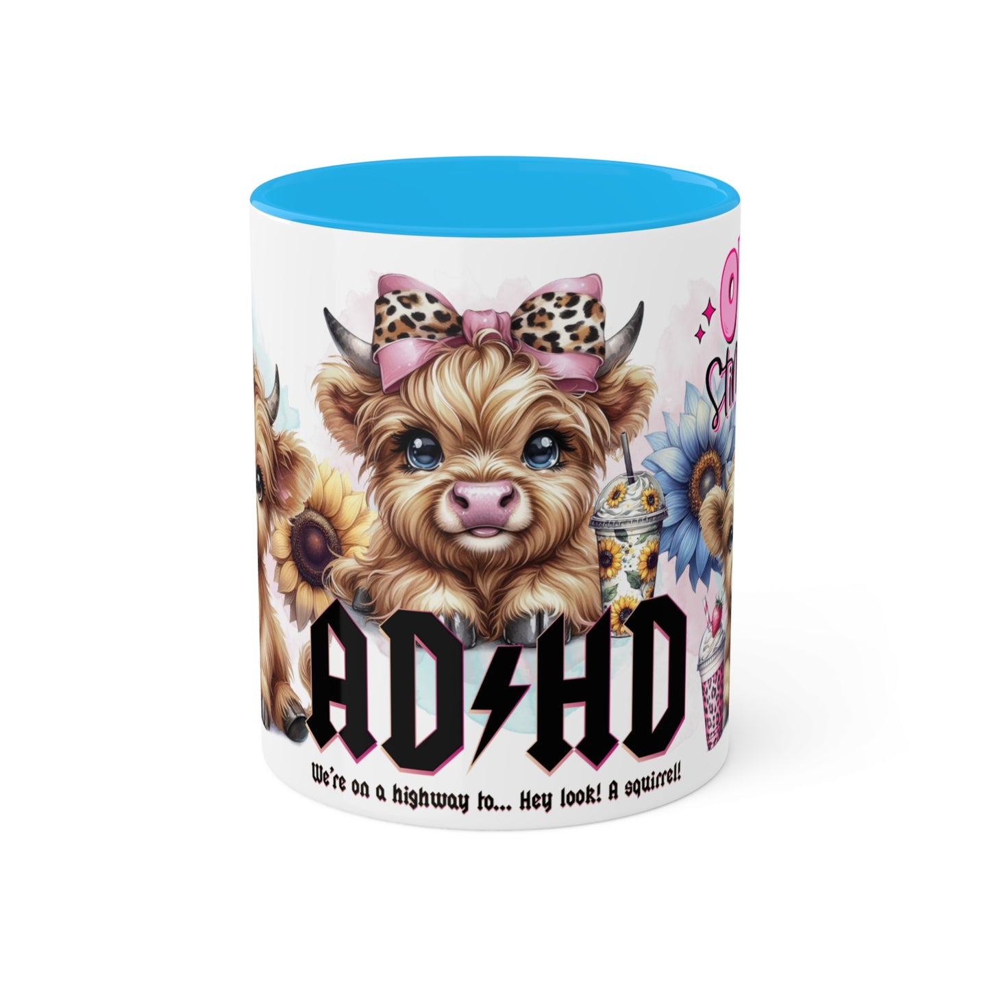 Colorful Mugs, 15oz ADHD Over Stimulated Club