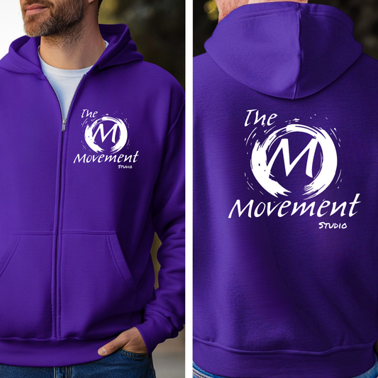 The Movement Studio Adult Full-Zip Hoodie Classic Comfort Meets Studio Style
