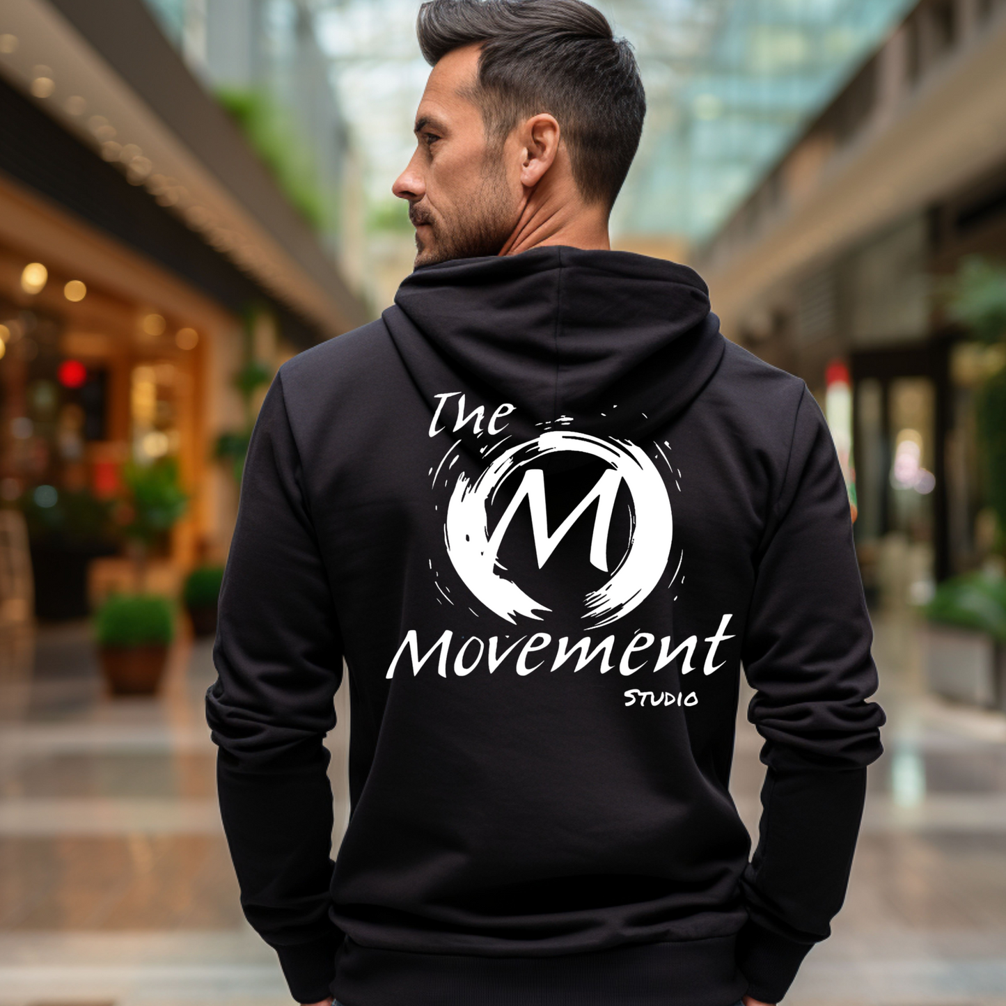 The Movement Studio Adult Black or White Full-Zip Hoodie Classic Comfort Meets Studio Style