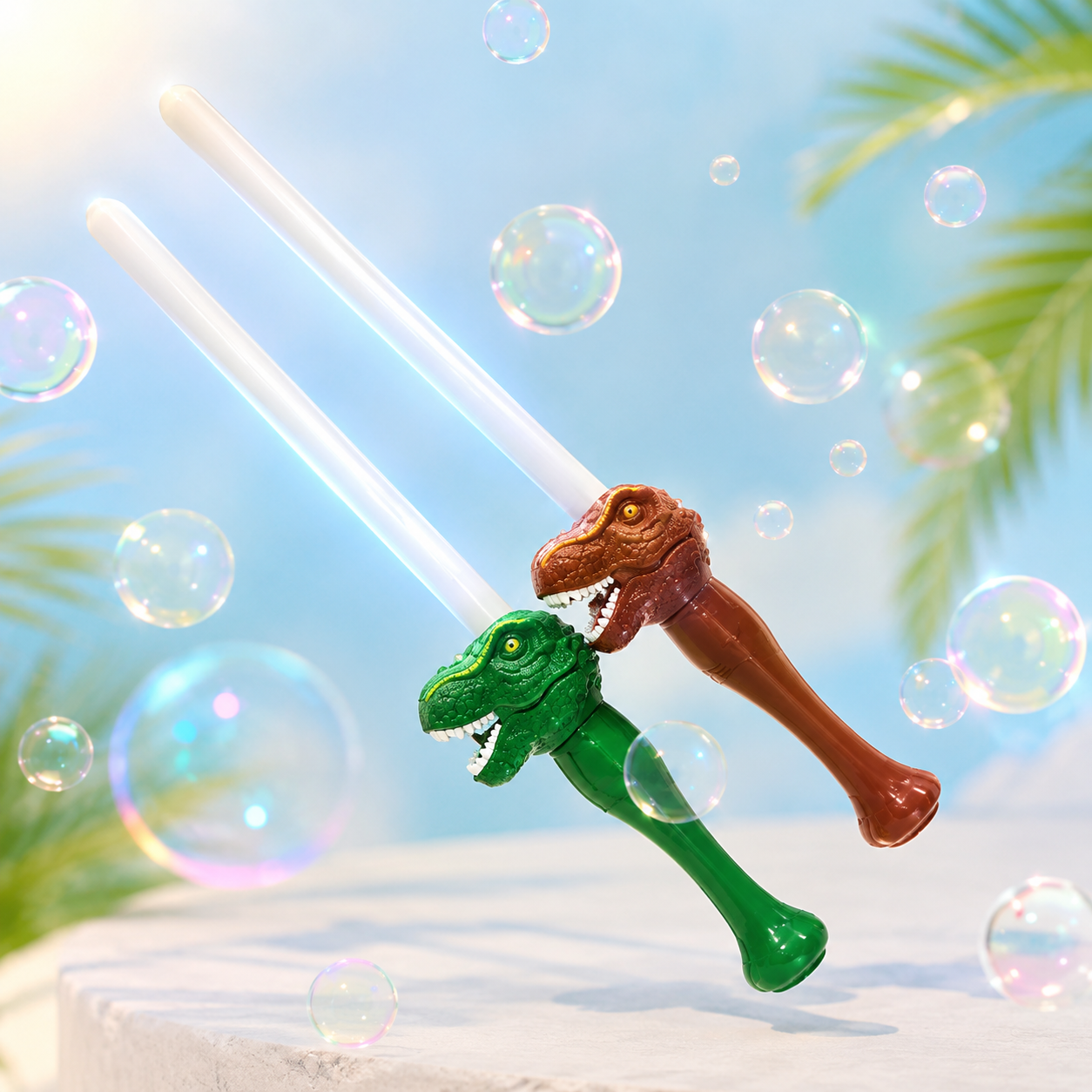 Dinosaur Bubble Sword – Light-Up Bubble Toy with Sound