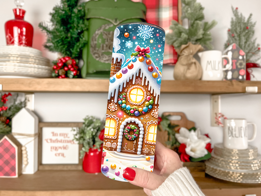 20oz HOLOGRAPHIC Shimmer Tumbler- Christmas