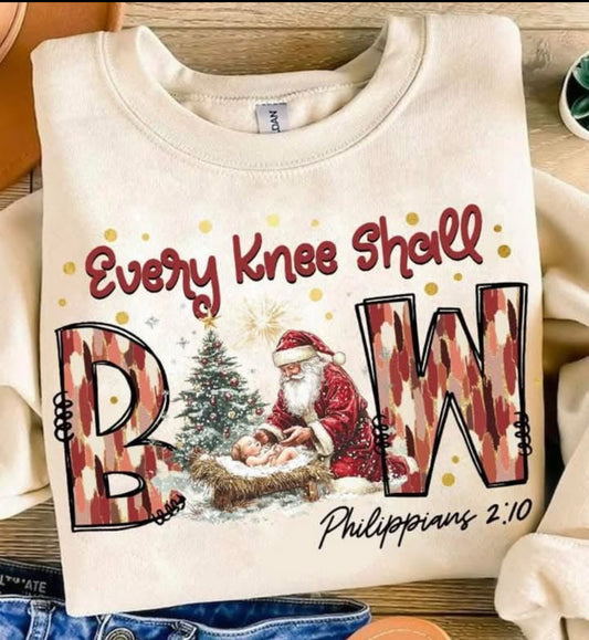 Baby Jesus, Every Knee Shall Bow-T-shirt, Hoodie