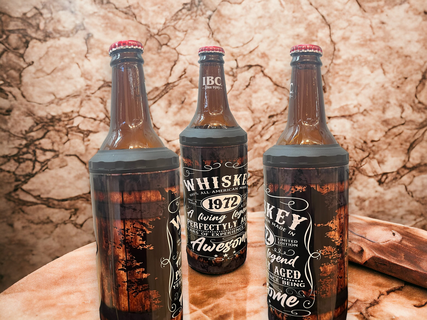 4 in 1 Bottle and Can Holder and Tumbler 16oz - whiskey 