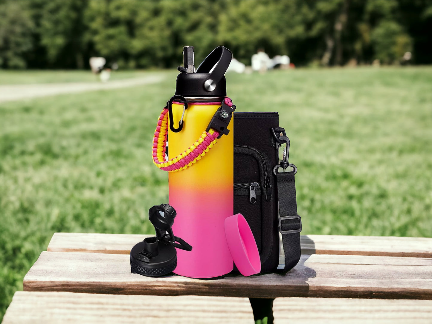 40 ounce leakproof water bottle & carrying bag