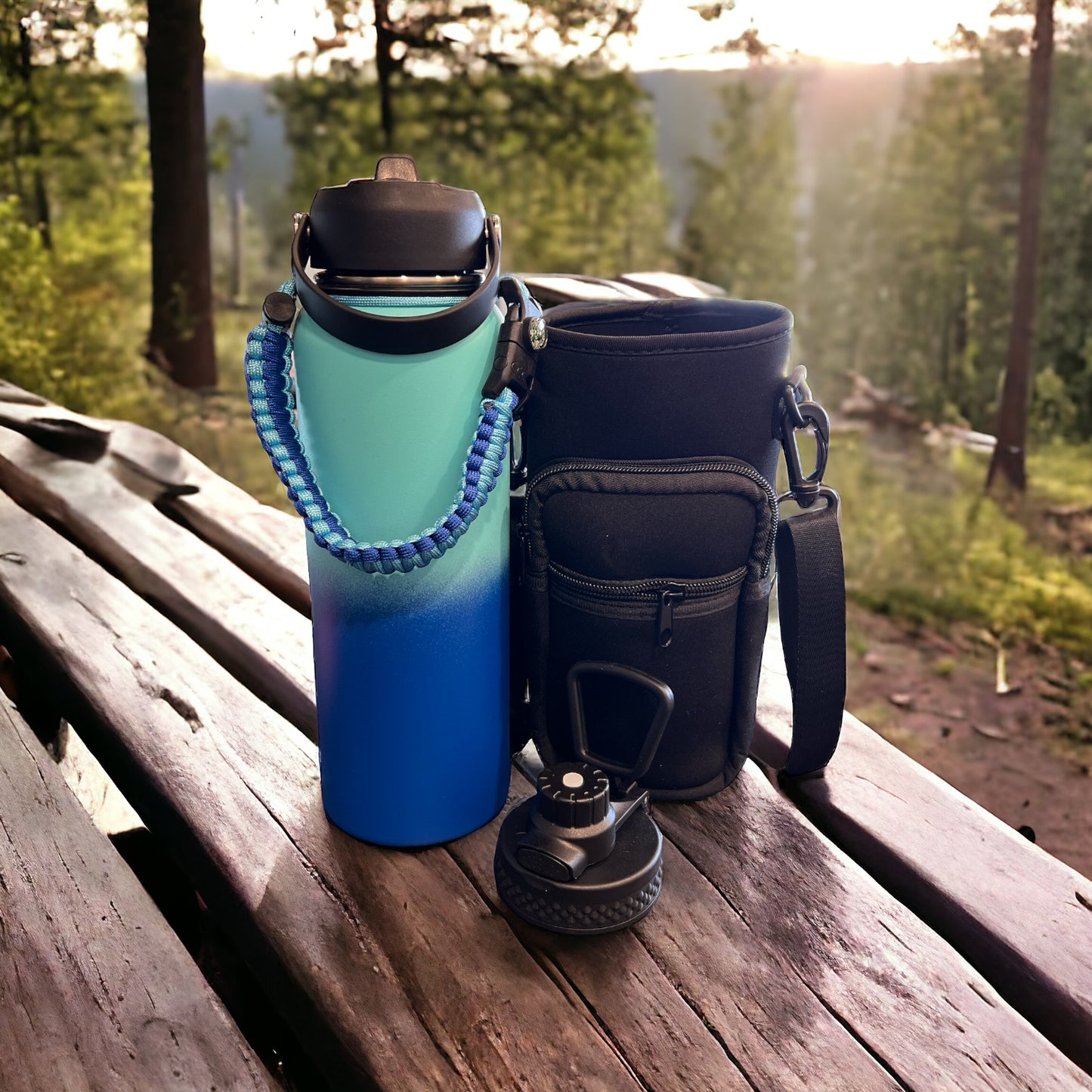 40 ounce leakproof water bottle & carrying bag