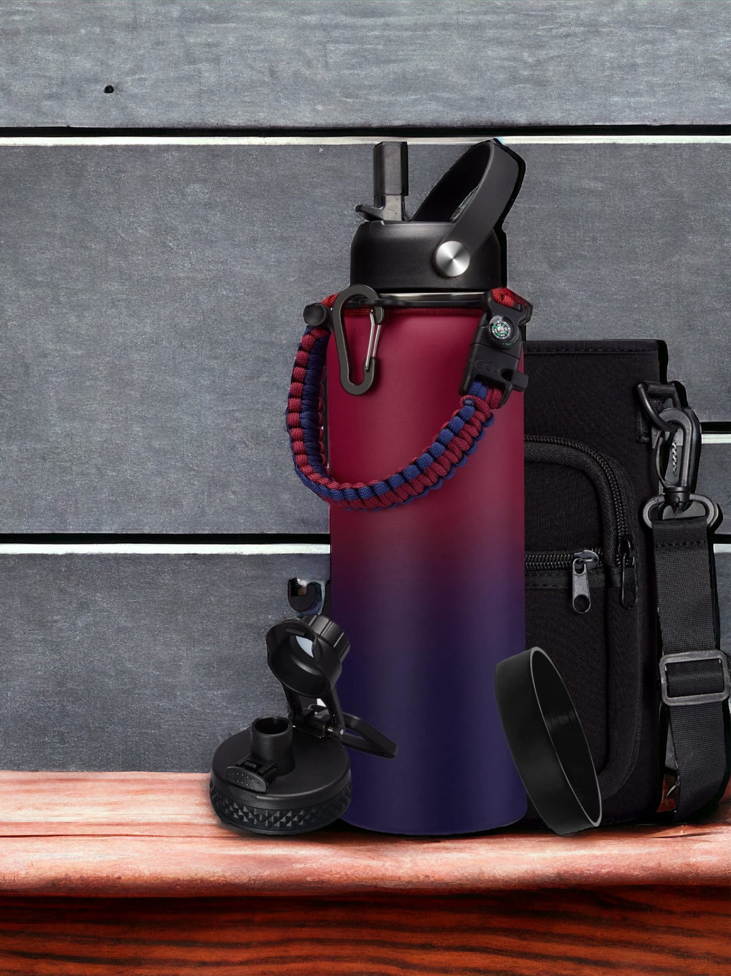 40 ounce leakproof water bottle & carrying bag