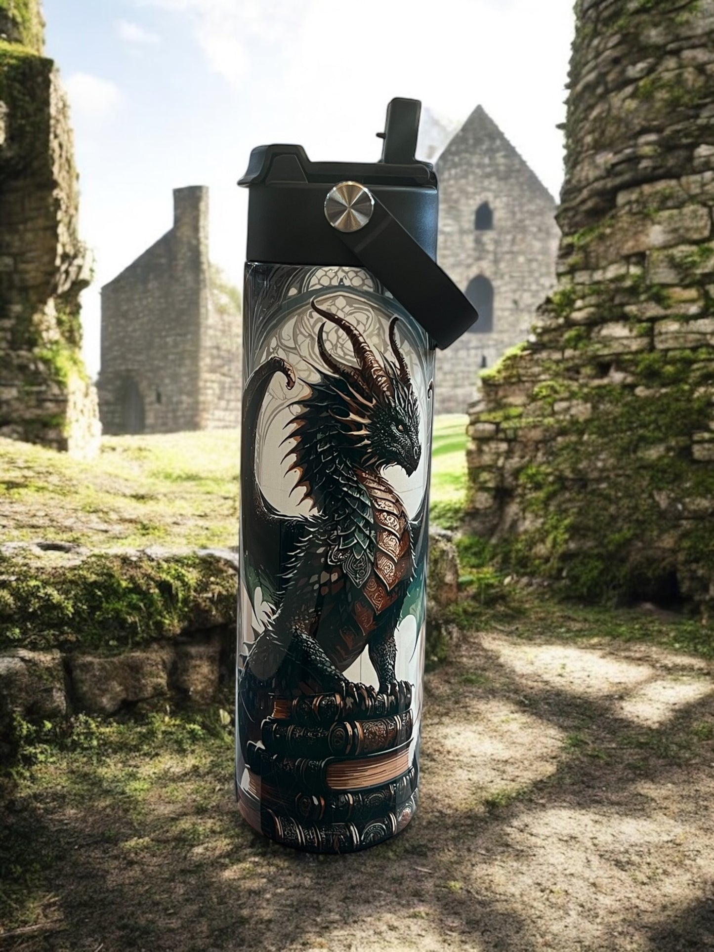Dragon Book 20oz Water Bottles - Water Bottle/Tumbler/Coffee Tumbler