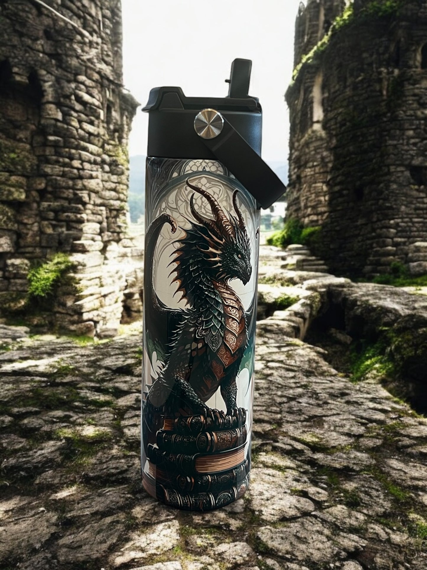Dragon Book 20oz Water Bottles - Water Bottle/Tumbler/Coffee Tumbler