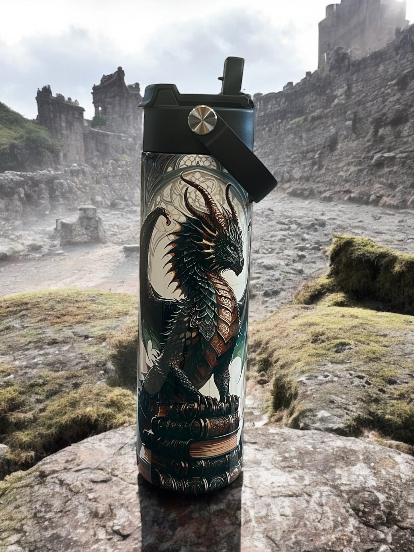 Dragon Book 20oz Water Bottles - Water Bottle/Tumbler/Coffee Tumbler