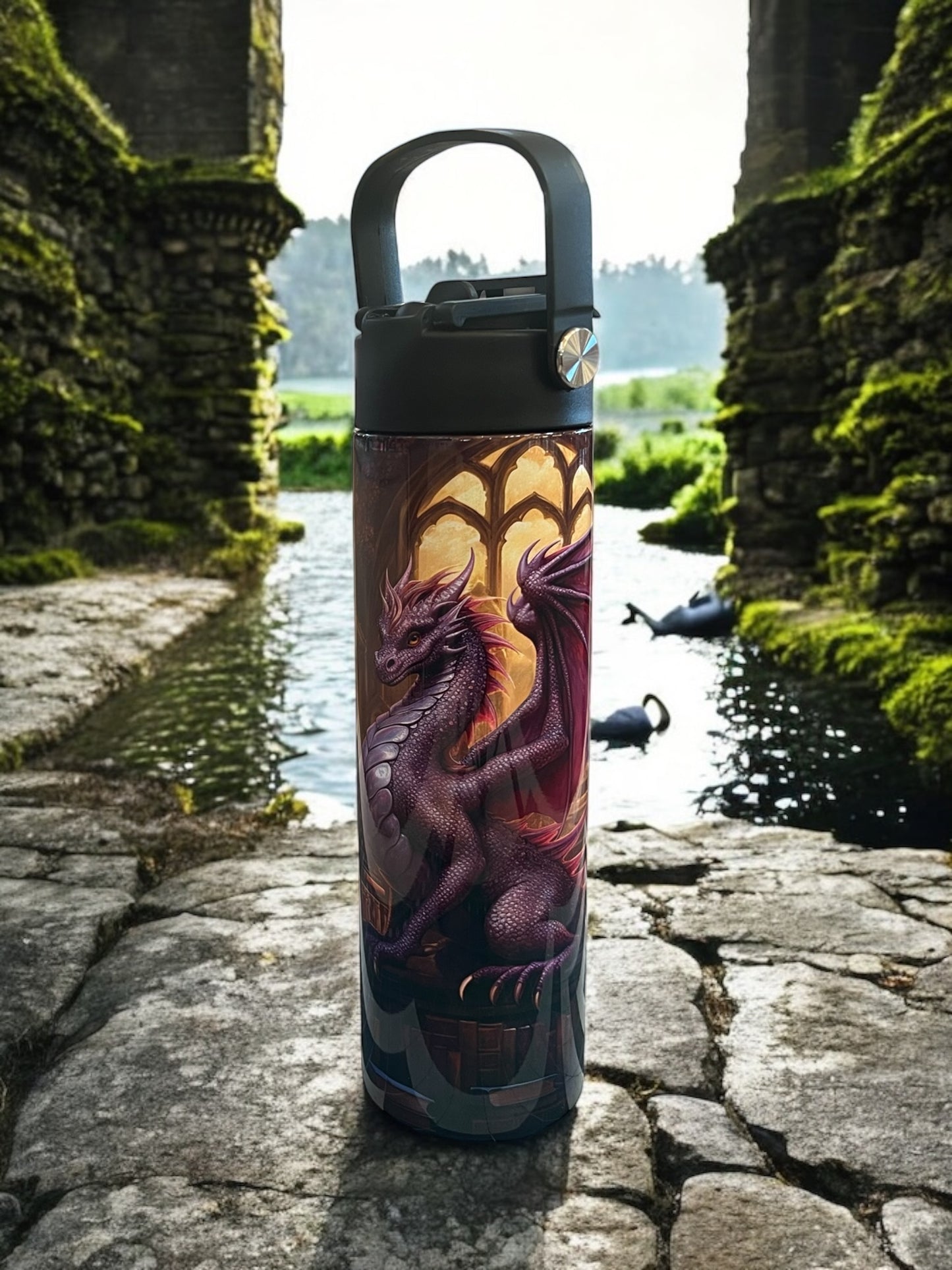 Dragon Book 20oz Water Bottles - Water Bottle/Tumbler/Coffee Tumbler