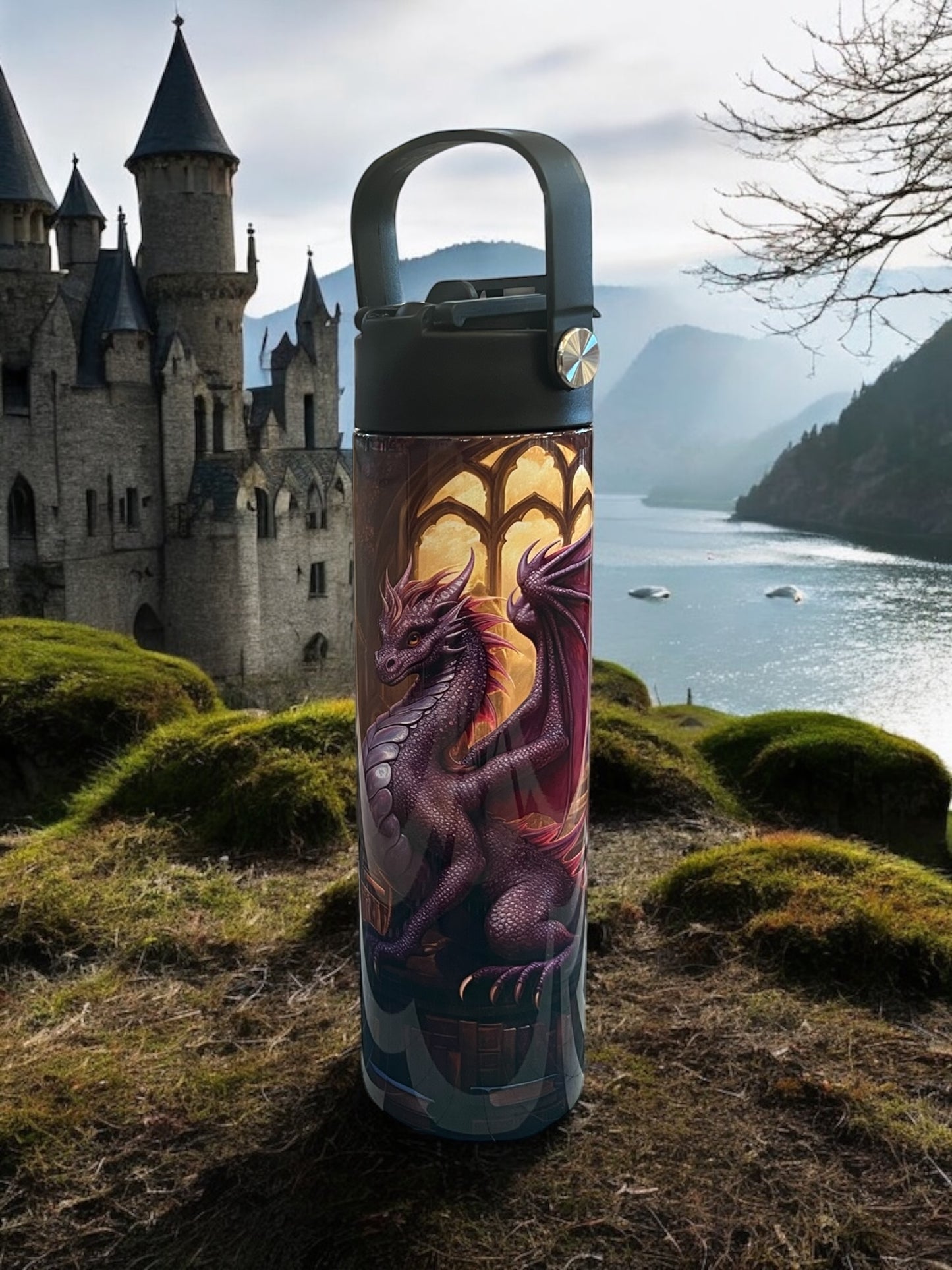 Dragon Book 20oz Water Bottles - Water Bottle/Tumbler/Coffee Tumbler