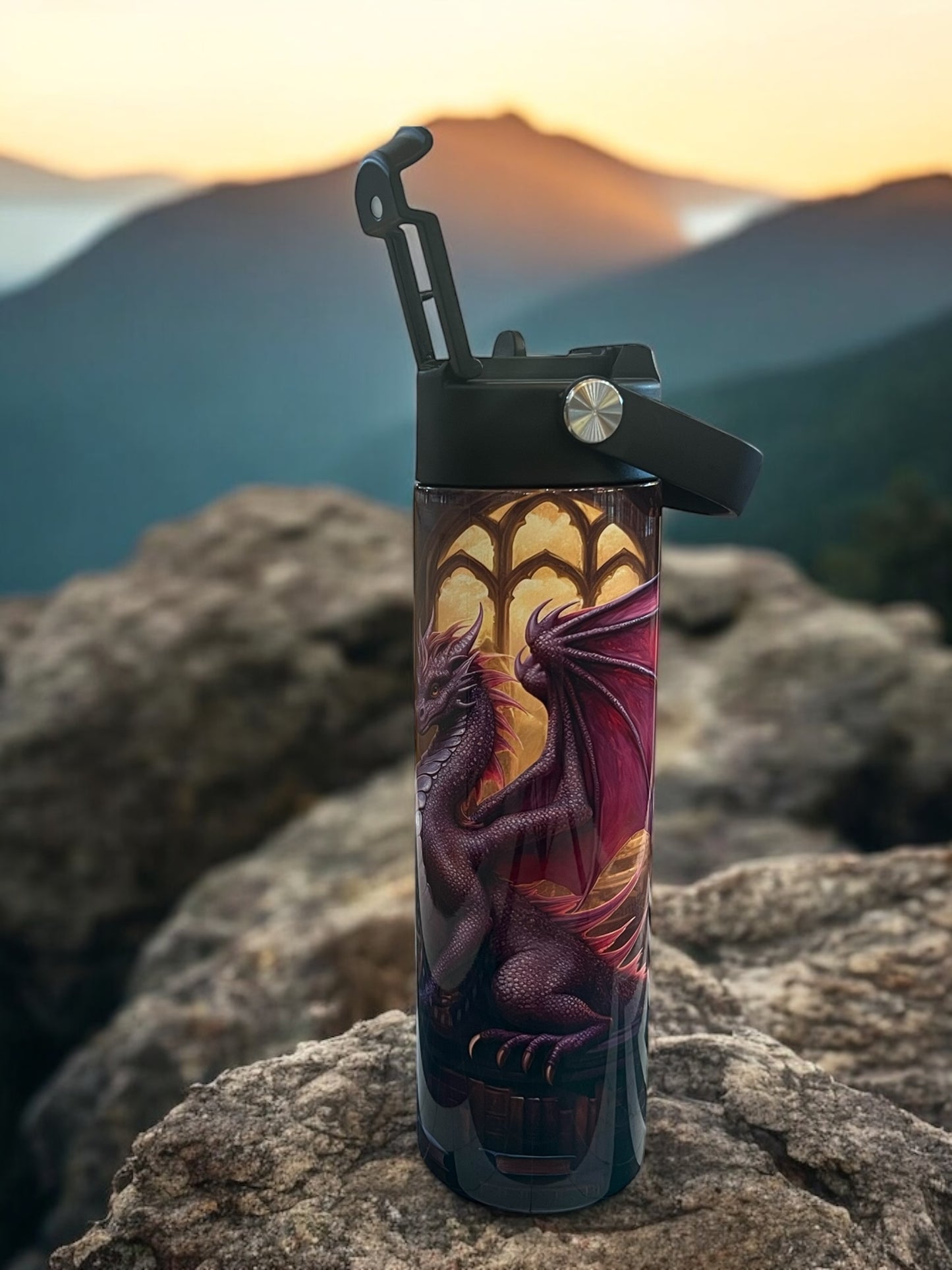 Dragon Book 20oz Water Bottles - Water Bottle/Tumbler/Coffee Tumbler