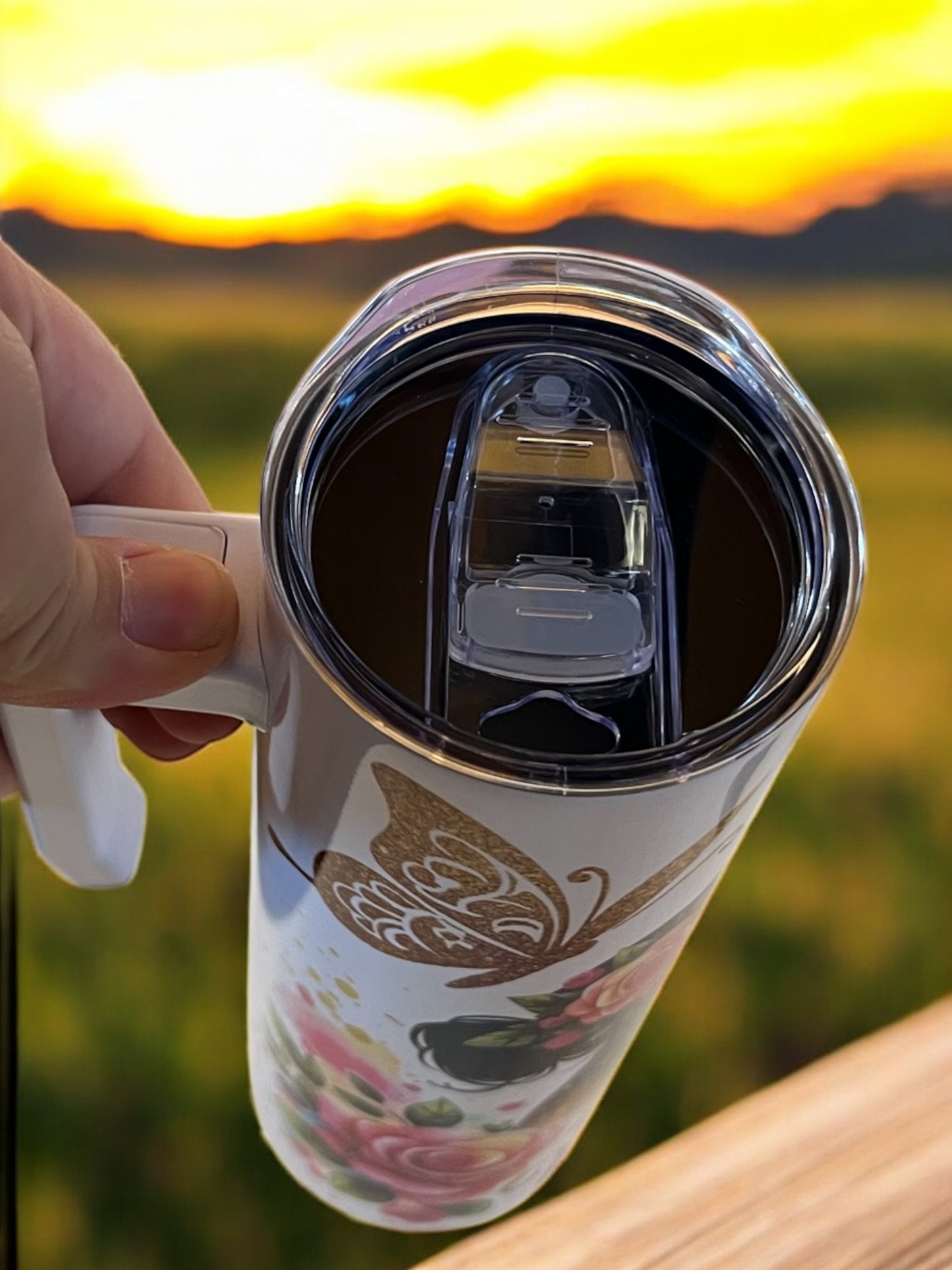 Best Mom 20oz Stainless Steel Tumbler with Handle