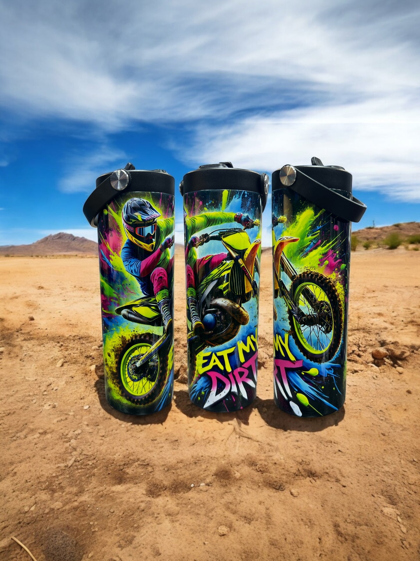 Eat my Dirt, 20 ounce stainless steel leak proof water bottle