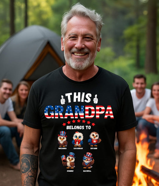 This grandpa belongs to personalized T-Shirt