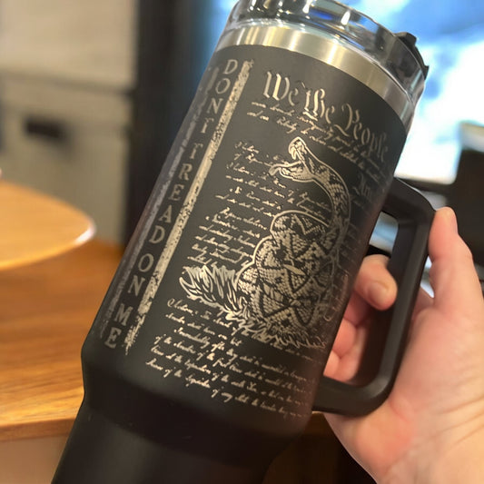 We the People- Stainless Steel 40oz Thirst Quencher Travel Cup