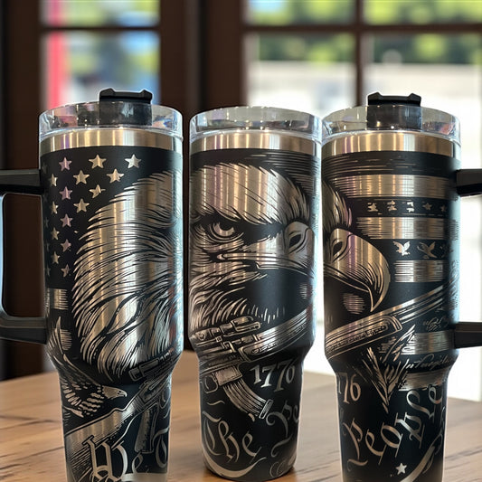 We the People 1776 Eagle- Stainless Steel 40oz Thirst Quencher Travel Cup