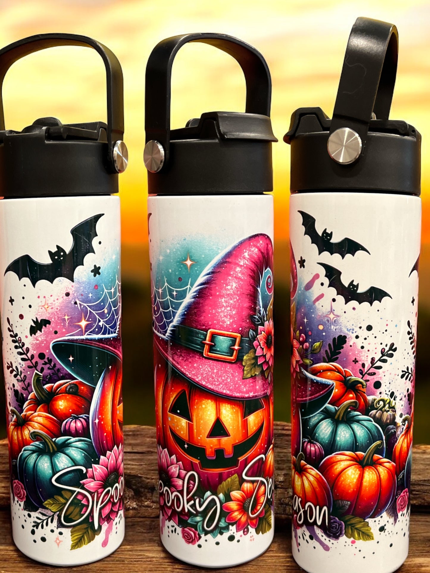 20oz Water Bottles - fall, pumpkin Water Bottle/Tumbler/Coffee Tumbler
