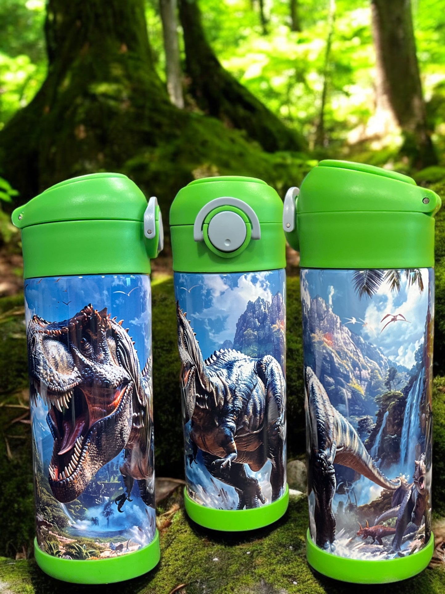 12oz kids water bottles -Tyrannosaurus