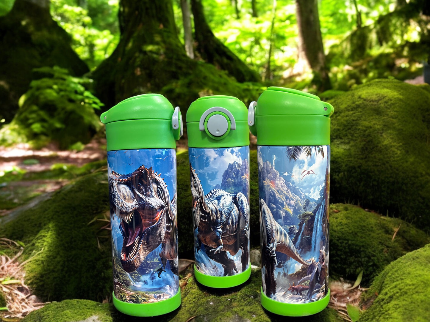 12oz kids water bottles -Tyrannosaurus