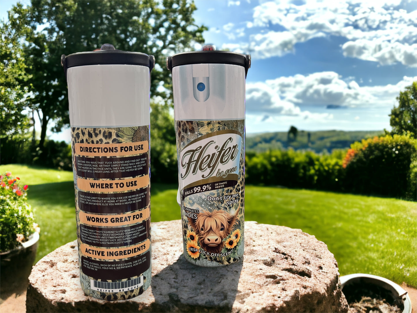 20oz Water Bottles - Heifer Be Gone