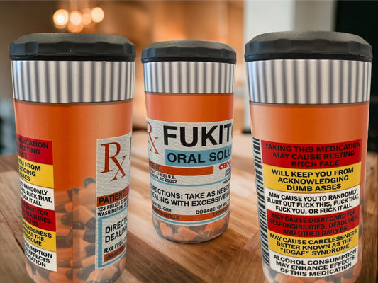 4 in 1 Bottle and Can Holder and Tumbler 16oz- Fuckitall