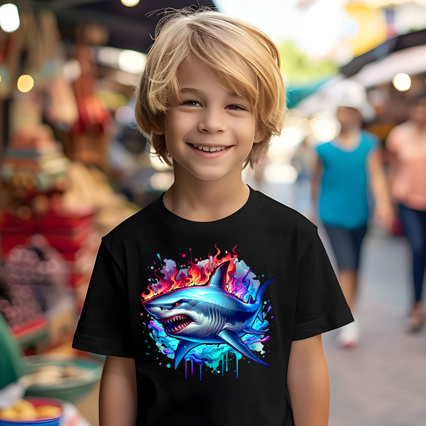 Shark -Children's Boys T Shirts