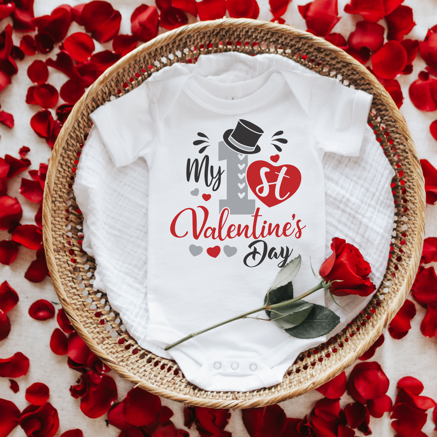 My First Valentine Onesie