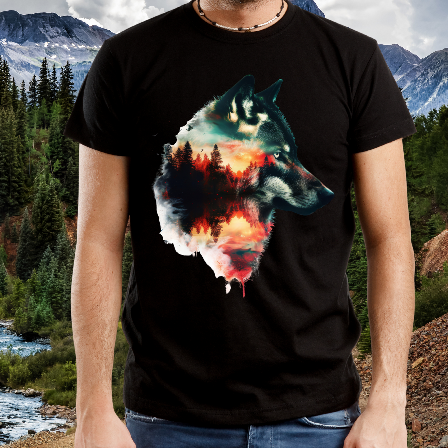 Unisex Shirt -Wolf 10-35