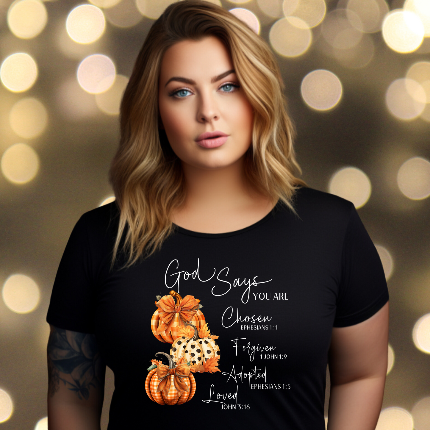 Women's T Shirt - God says You are Pumpkin