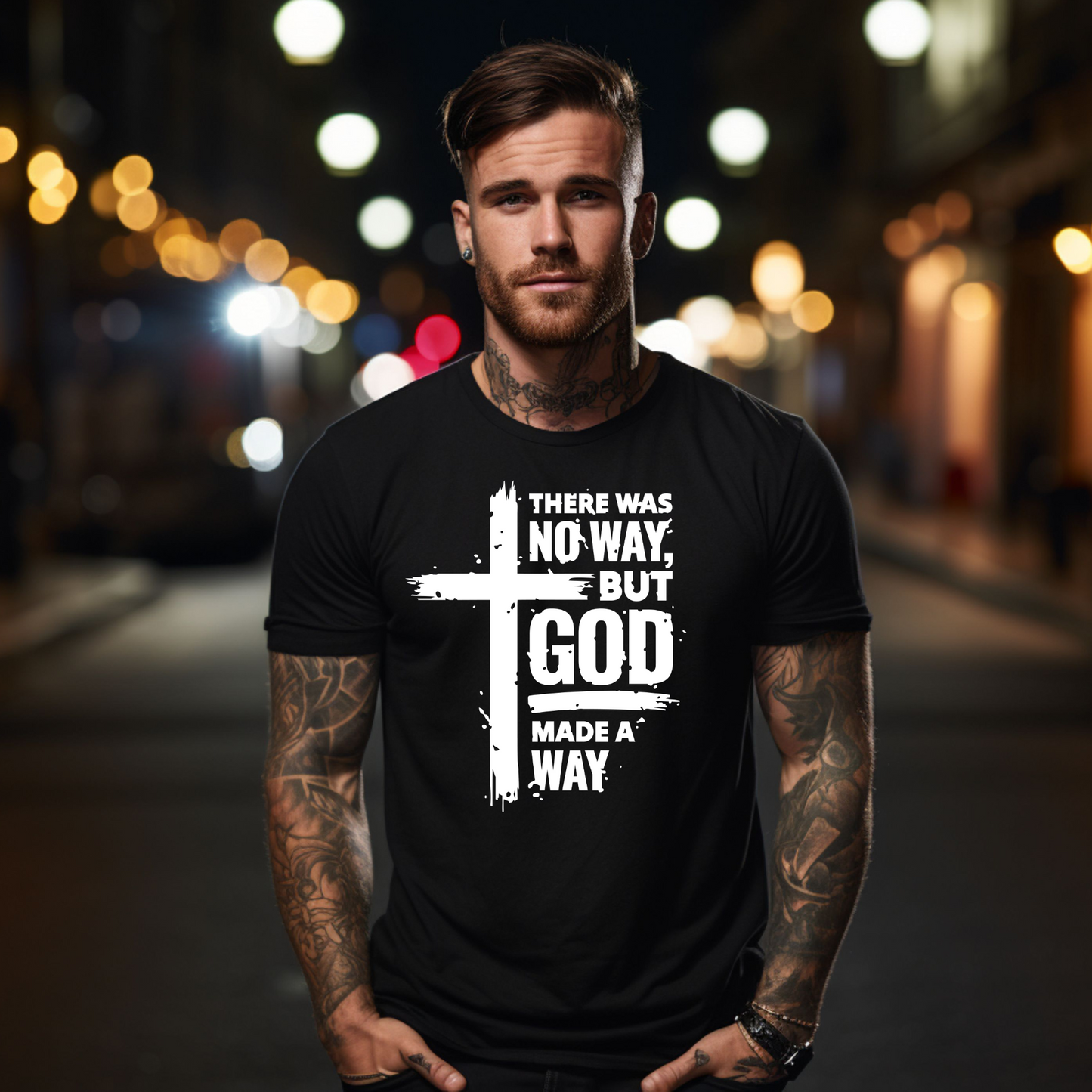 There was no way But God made a way - Christian/Faith T-Shirt, Hoodie