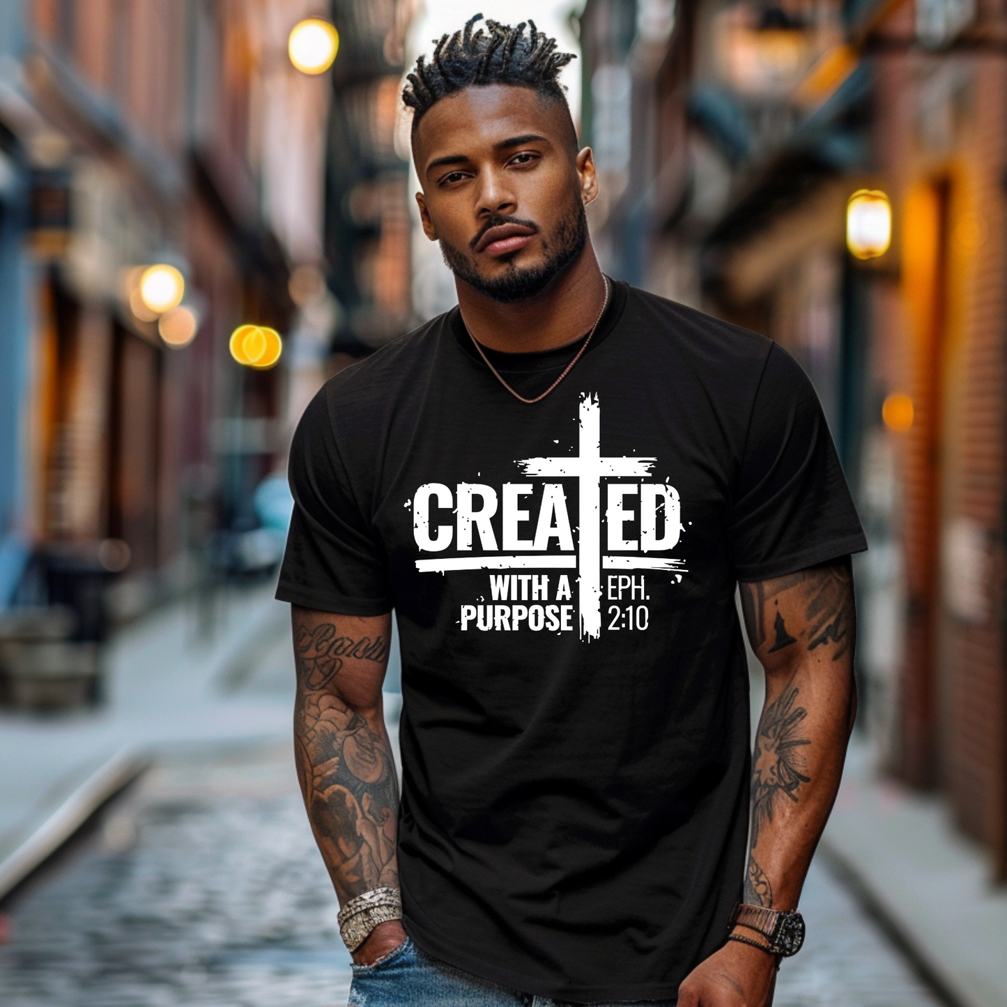 Created with a Purpose Christian/Faith T-Shirt, Hoodie