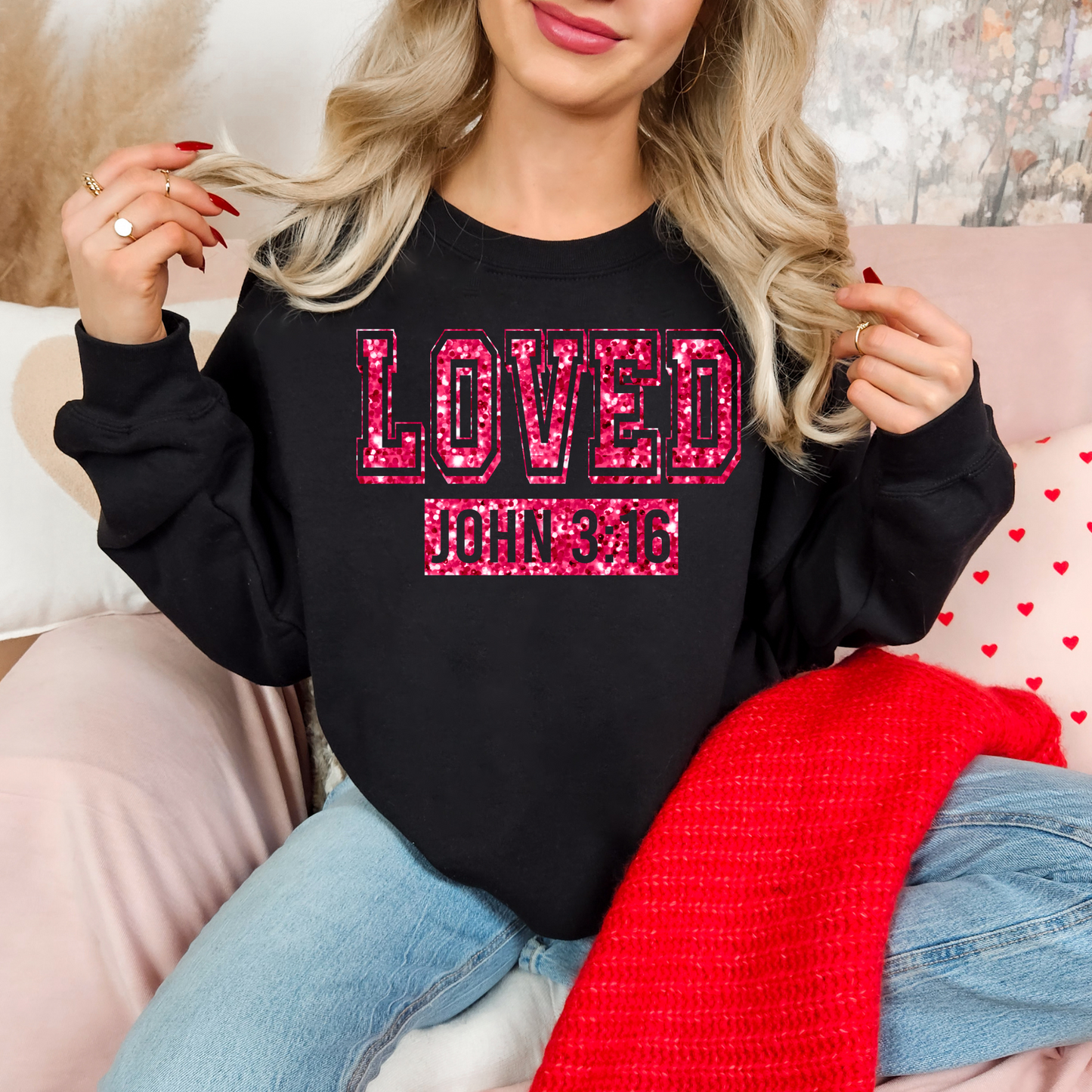 Bible Jesus Valentine's Heart Love by Jesus -T-shirt, Sweat Shirt or Hoodie
