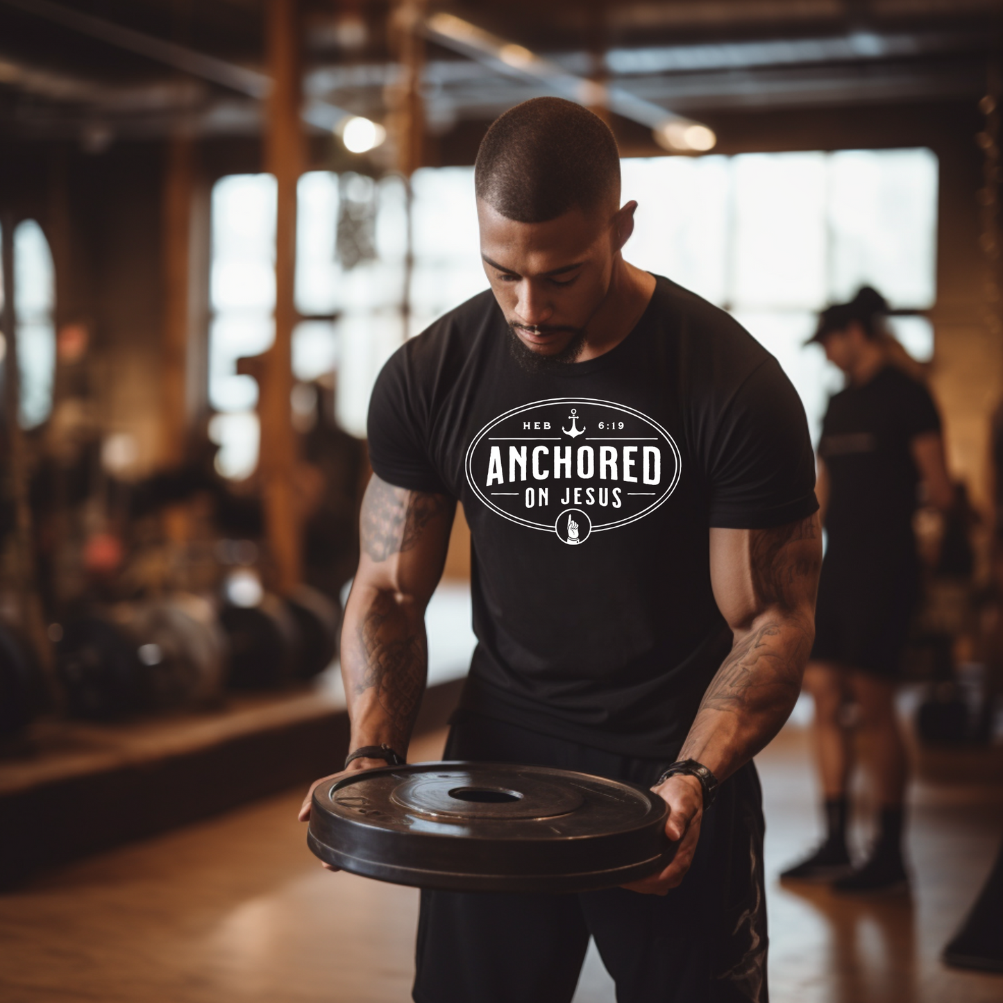 Anchored on Jesus -T-Shirt