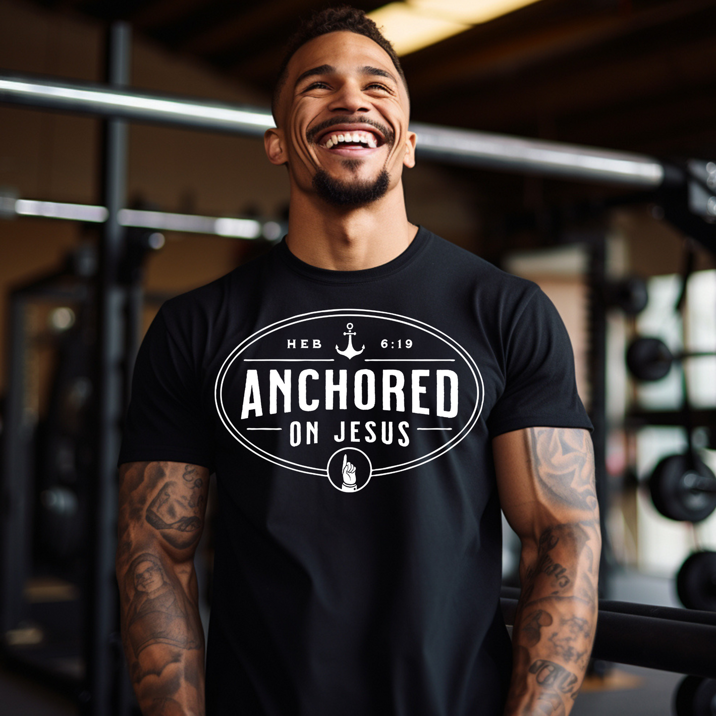 Anchored on Jesus -T-Shirt