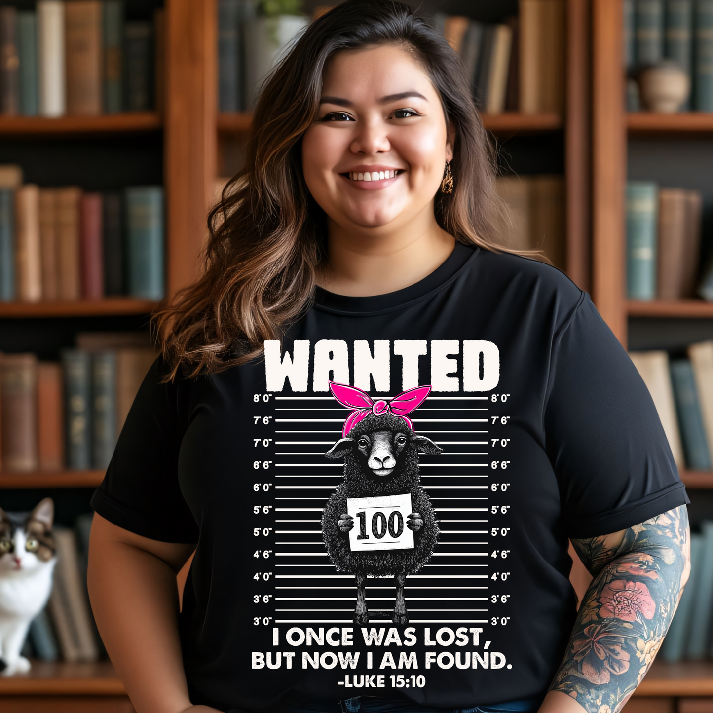 Lost Sheep Christian Shirt – Luke 15:10 | “I Once Was Lost But Now I’m Found” Bible Verse Tee, Hoodie & Sweatshirt