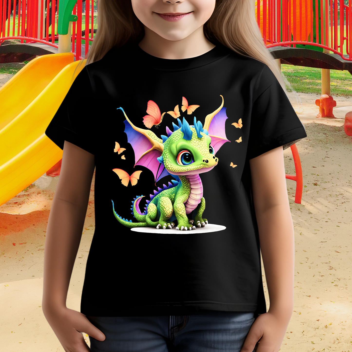 Children's Shirt -Cute Dragon 13-21
