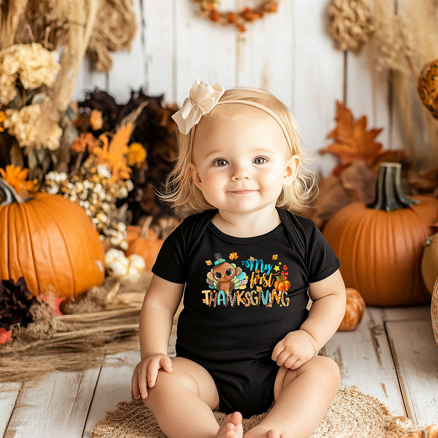 My First Thanksgiving Baby Onesie- Turkey 2