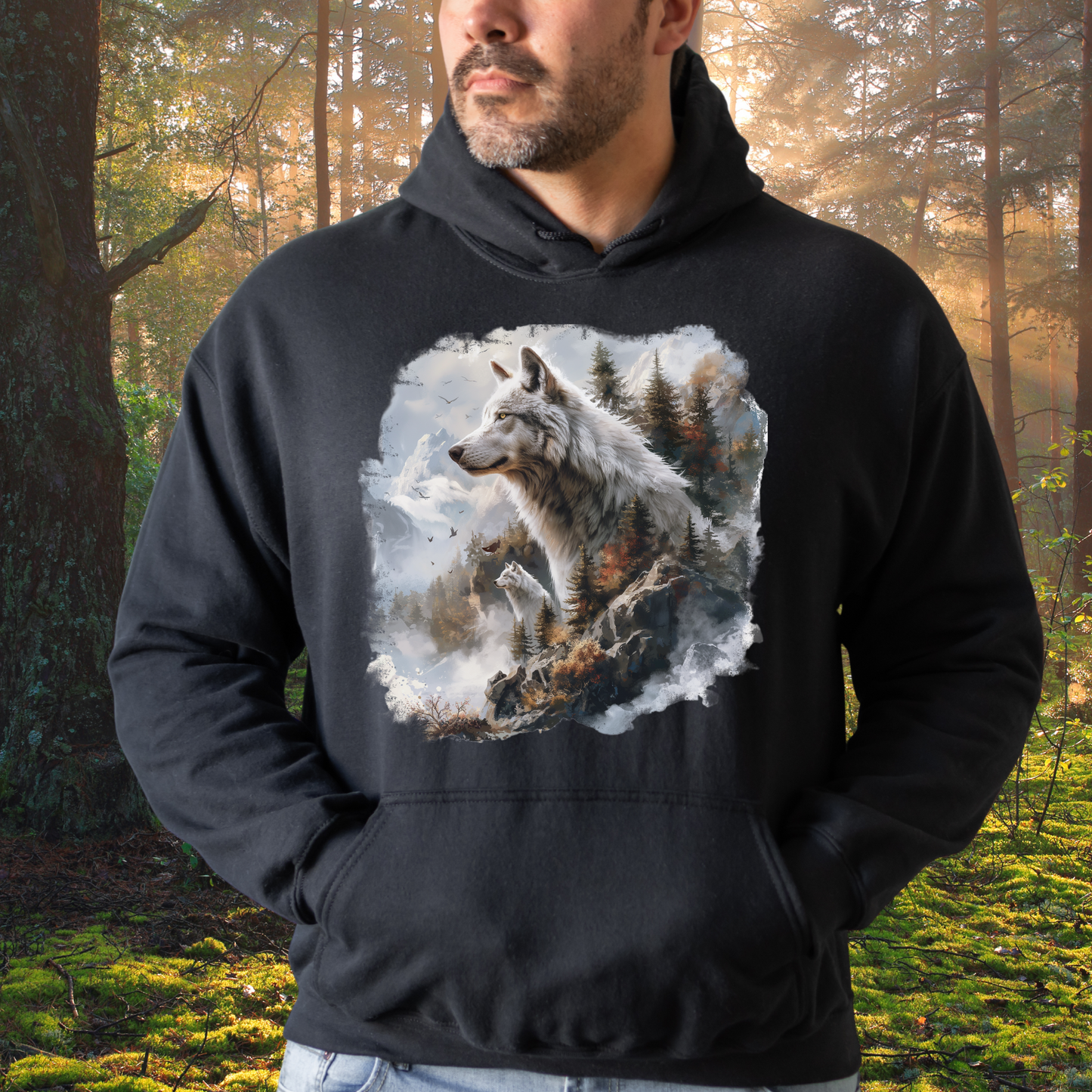Unisex Shirt -Wolf mountains 10-34