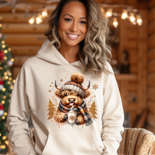 Winter Cow Holiday T Shirt/Sweater/Hoodie