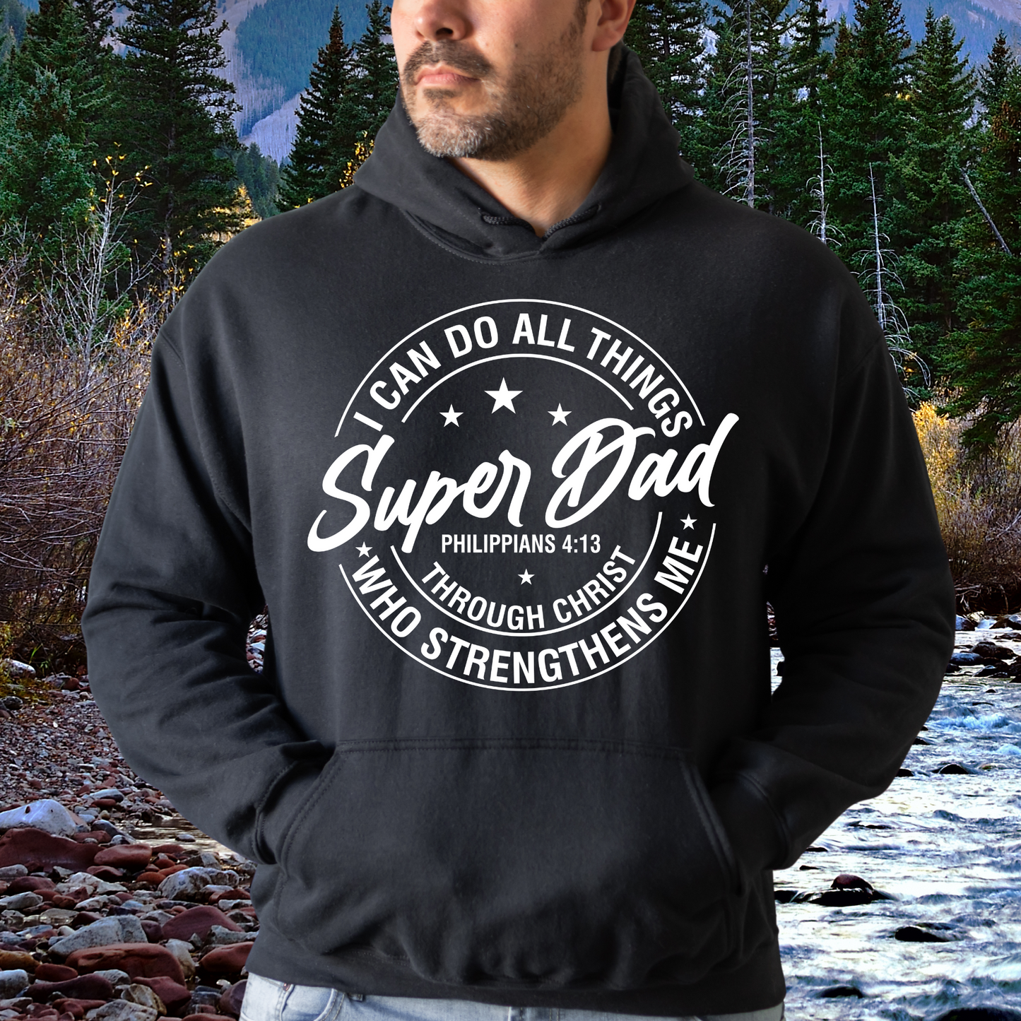 Super dad I can do all things through Christ T-Shirt, Hoodie